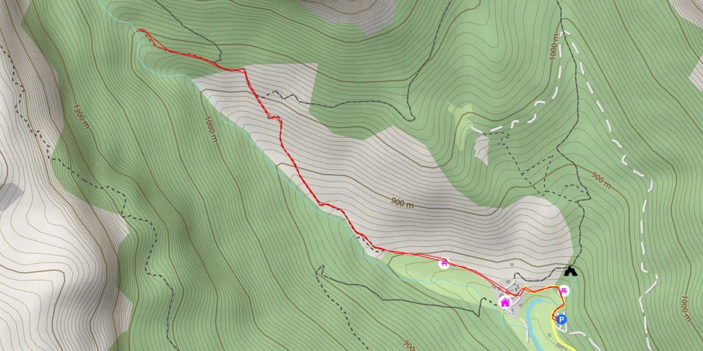 Map of the trail for Chemin des Grands Espaces