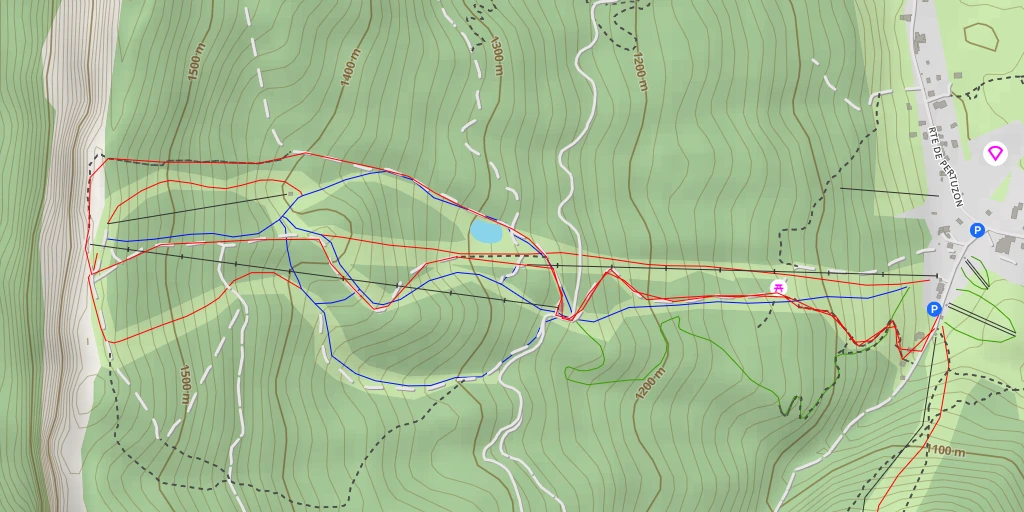 Map of the trail for Forêt - Chemin des Abeilles - Autrans-Méaudre en Vercors