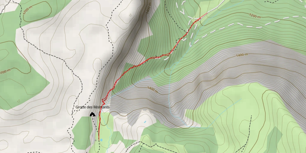 Map of the trail for Bergerie des Chaumailloux (cabane de la SMA) - Sentier des Rochers du Parquet