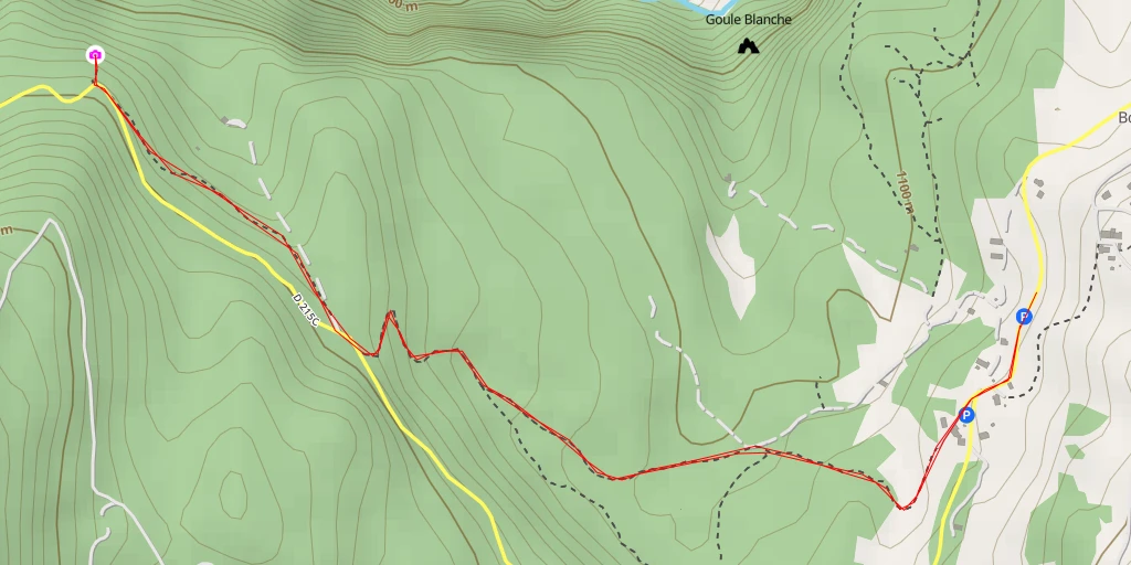 Map of the trail for D 215c