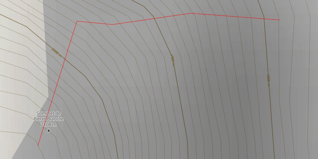 Map of the trail for Pierre Blanche À marquer d'une Pierre Blanche