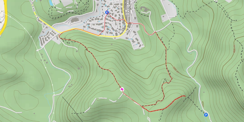 Map of the trail for Le pas de l'Etroit