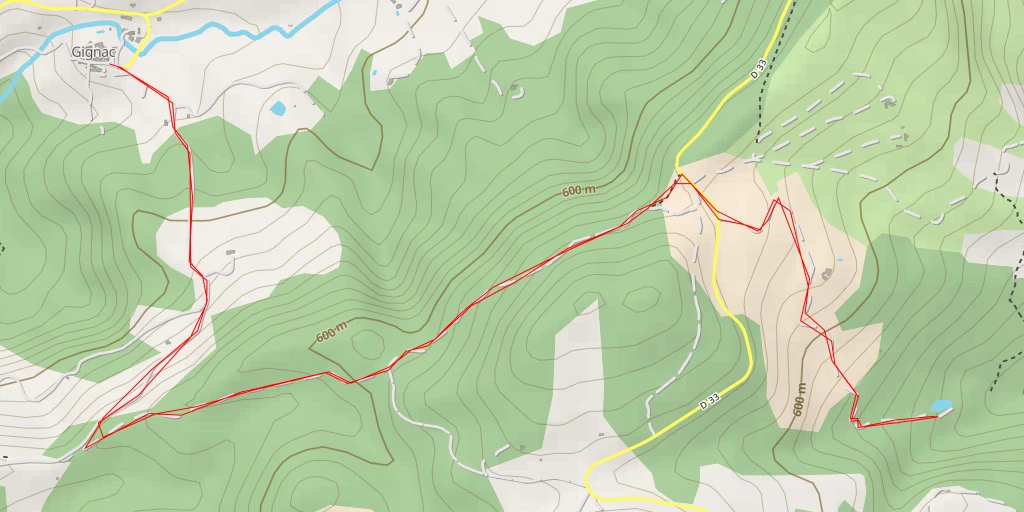 Map of the trail for Chemin de Flaqueirol - Chemin de Flaqueirol