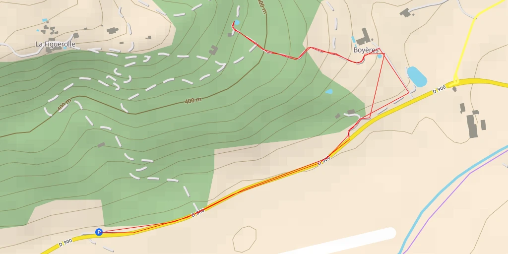 Map of the trail for D 900