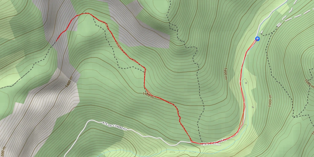 Map of the trail for Aiguillettes du Pas des Ampes