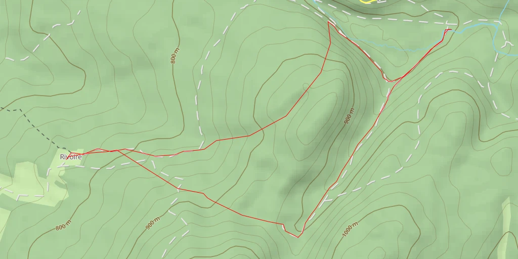 Map of the trail for Bief de Valey