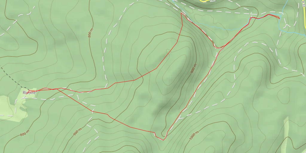 Map of the trail for Bief de Valey