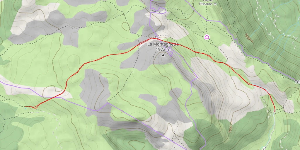 Map of the trail for Bergerie du Jardin du Roi - Route des Sources