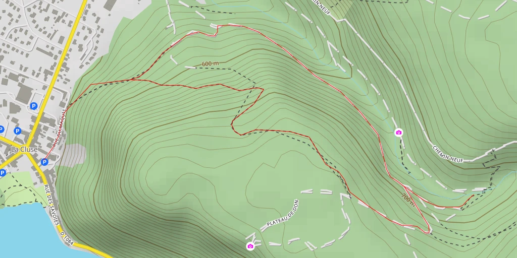 Carte de l'itinéraire :  Voiles du Landeyron