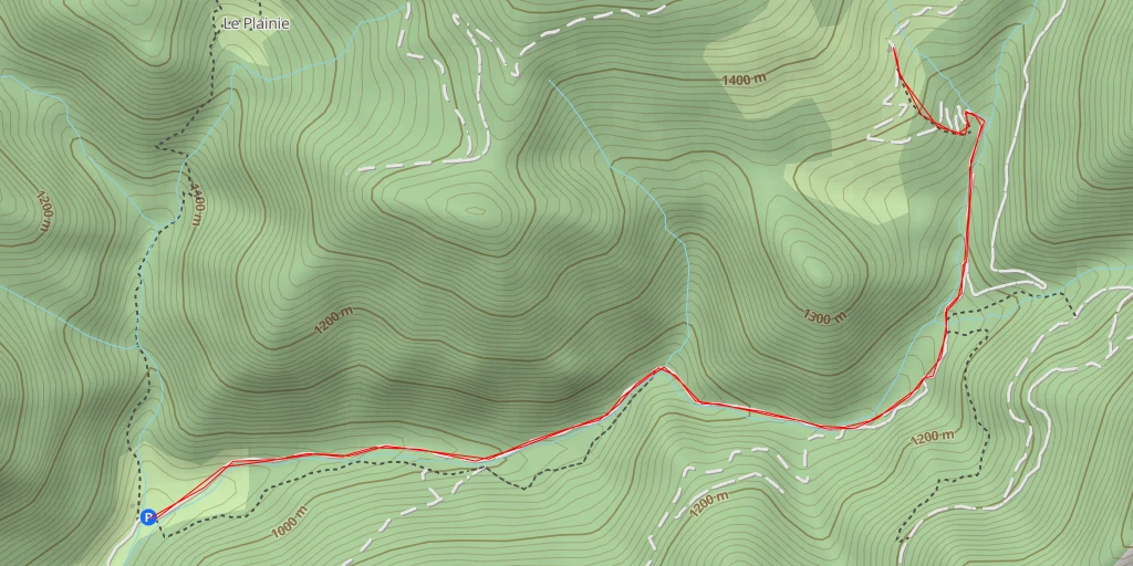 Map of the trail for Gite d'alpage de la Tour de Borne