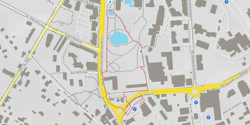 Map of the trail for Hôtel de Ville - Rue Mainssieux