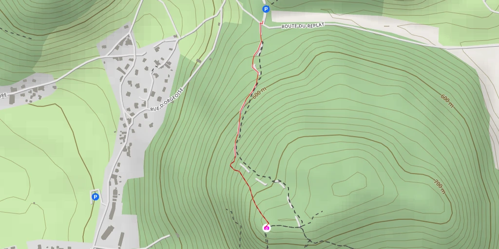 Map of the trail for Notre Dame de Vouise - Voiron