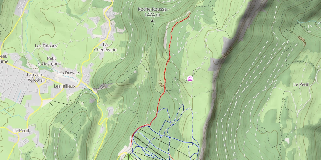Map of the trail for GTV - Saint-Nizier-du-Moucherotte