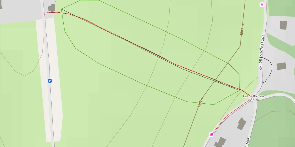 Map of the trail for AI - Chemin de la Roche - Saint-Nizier-du-Moucherotte