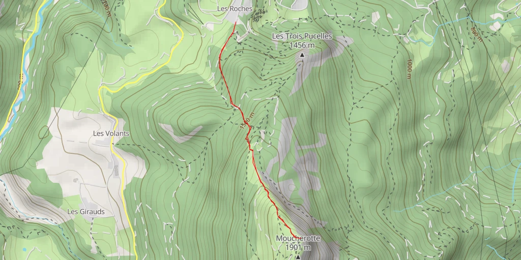 Map of the trail for Relais Moucherotte - Claix
