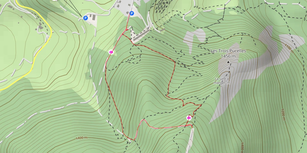 Map of the trail for Noisetier - Saint-Nizier-du-Moucherotte
