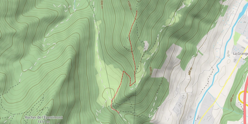 Map of the trail for Les Caves - Le Gua