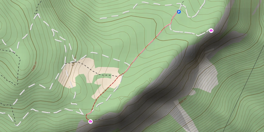 Map of the trail for Rochers de Chabloz