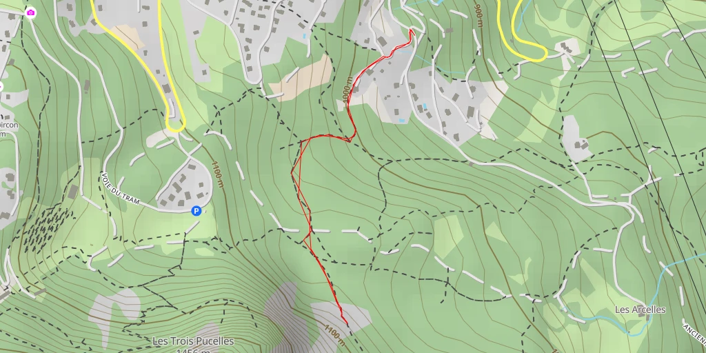 Map of the trail for Balcon Est