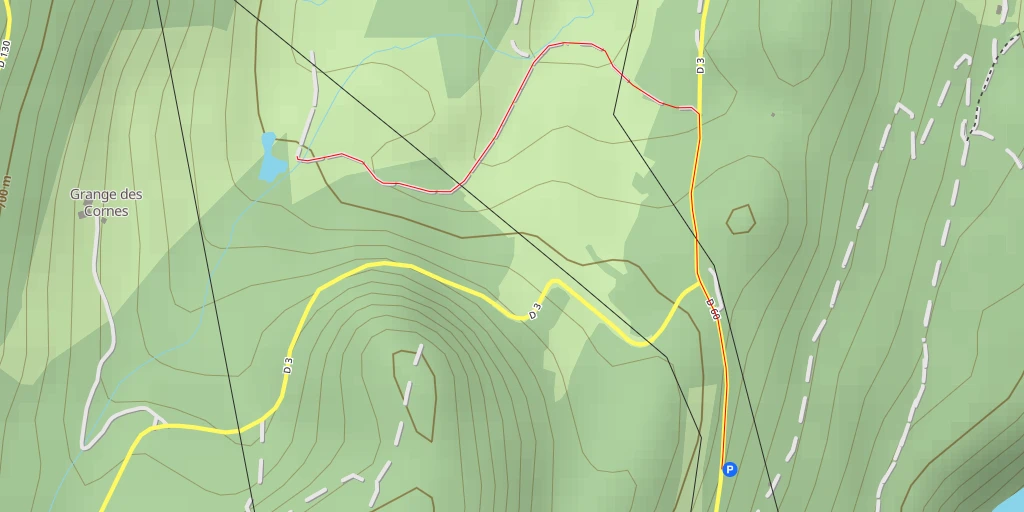 Carte de l'itinéraire :  D 3 - D 3