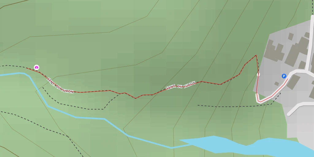 Carte de l'itinéraire :  Sentier du Furon - Sentier du Furon