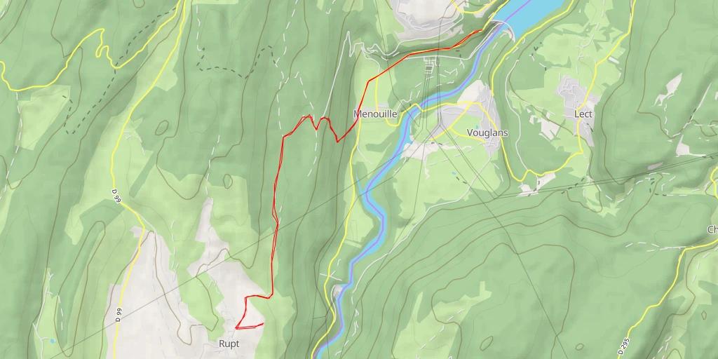 Map of the trail for Belvédère de Rupt