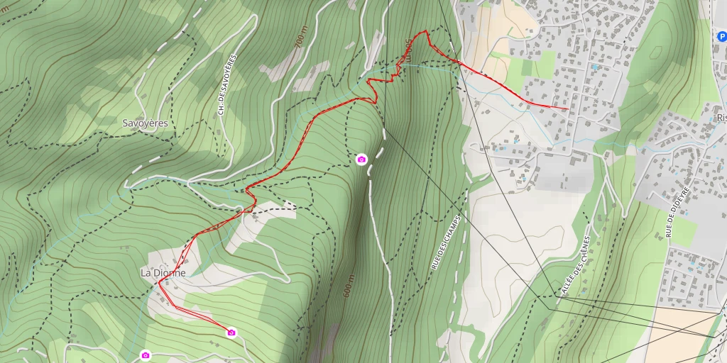 Map of the trail for Route de Saint-Ange - Route de Saint-Ange