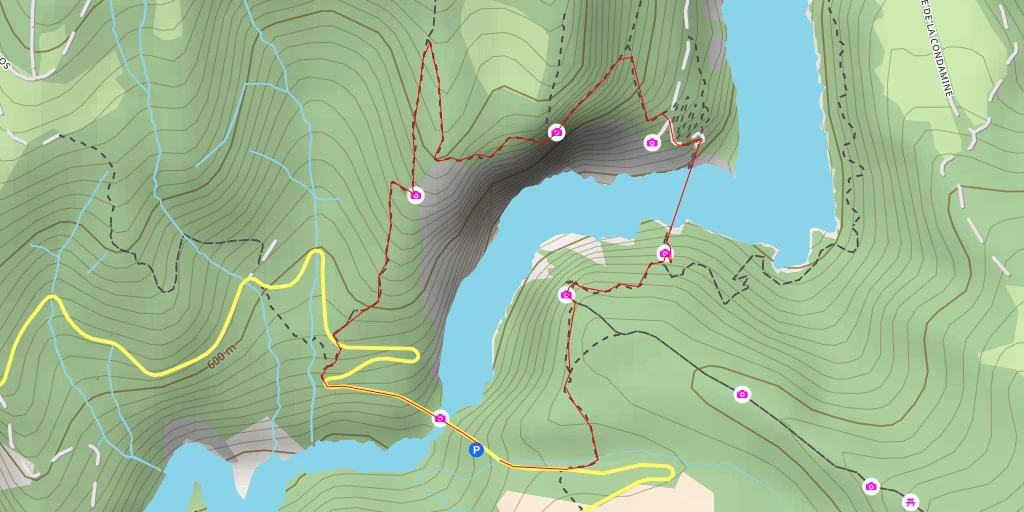 Map of the trail for Pas du Berlioz - Lavars