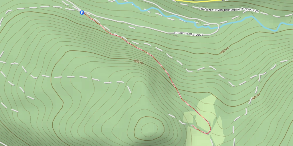 Carte de l'itinéraire :  Chemin de Tempetay - Chemin de Tempetay