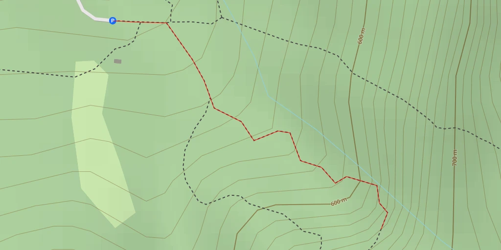 Map of the trail for Chemin de la Cascade