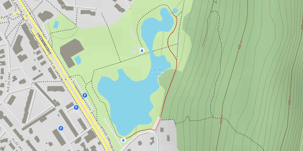 Map of the trail for Rue du Fournet