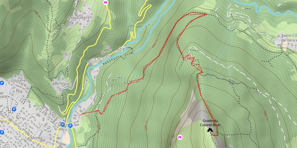 Map of the trail for Belvédère de Guy Chérie