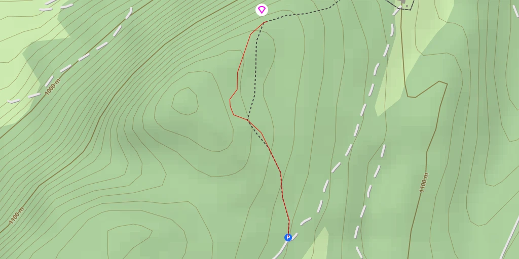 Map of the trail for décollage du Poizat-Lalleyriat