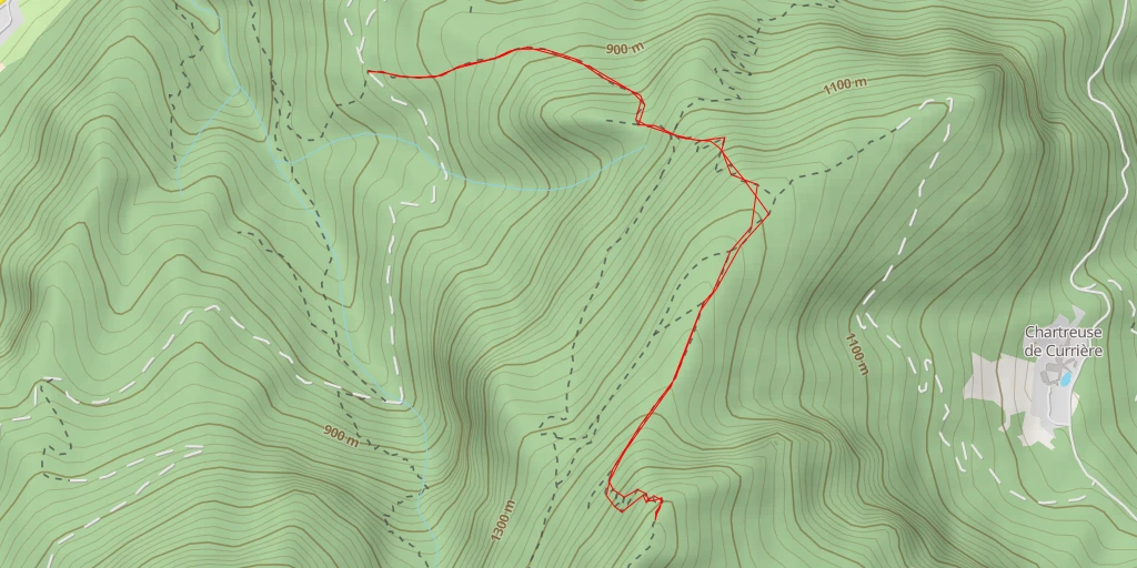 Map of the trail for Crête de la Charmille
