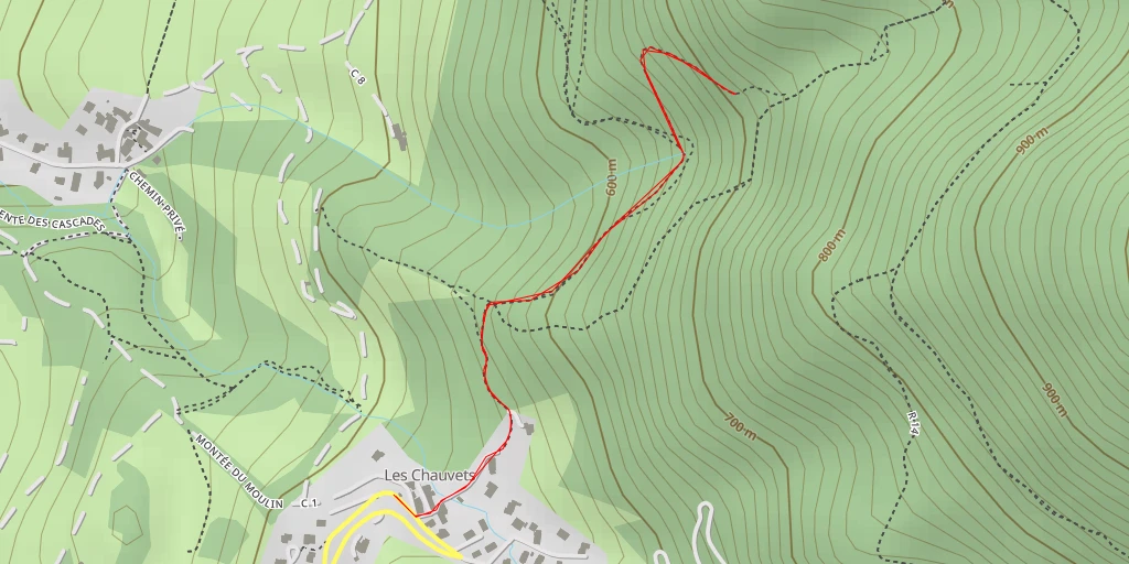 Map of the trail for Combe des Guiberts - Saint-Georges-de-Commiers