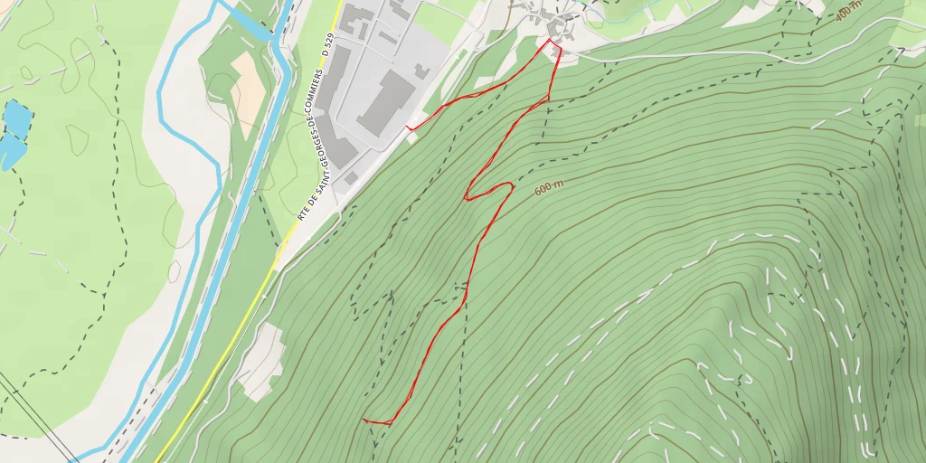 Map of the trail for Roche Courbière - Saint-Georges-de-Commiers