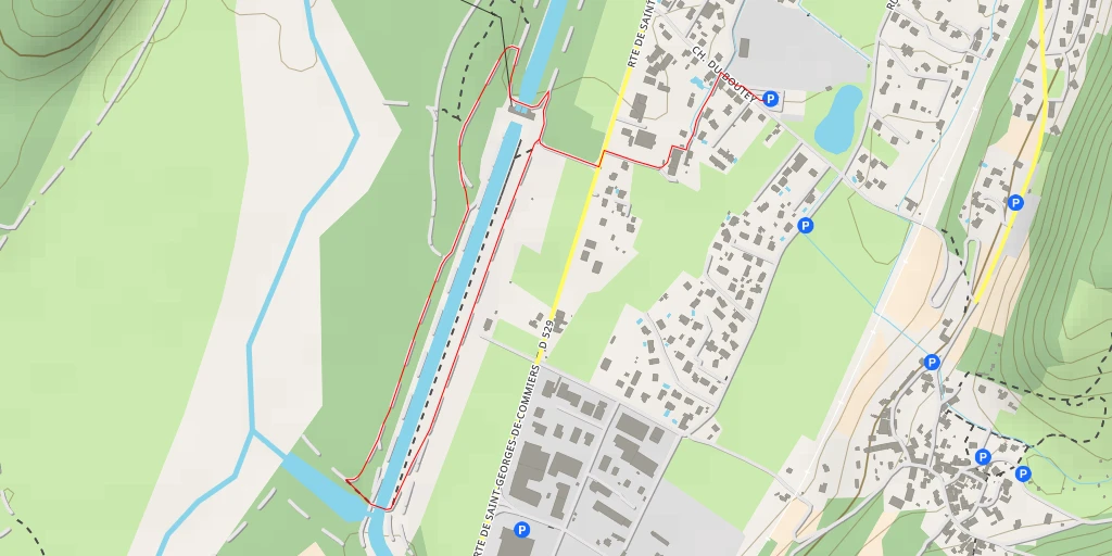 Map of the trail for Route de Saint-Georges-de-Commiers - Route de Saint-Georges-de-Commiers