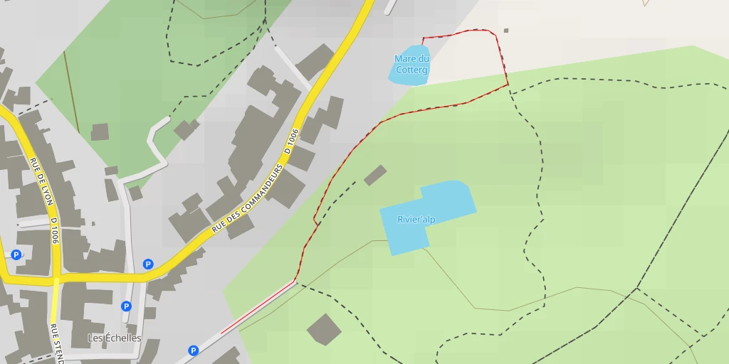 Map of the trail for Mare du Cotterg