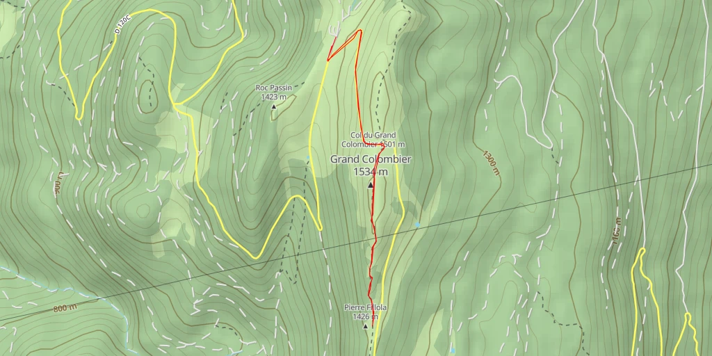 Map of the trail for Pierre Fillola