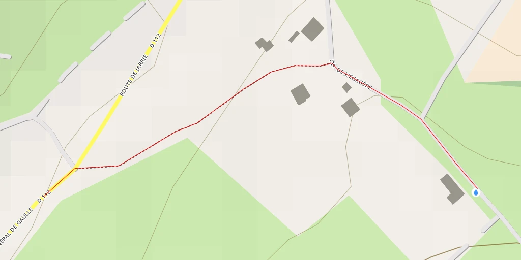 Map of the trail for Chemin de l'Egagères
