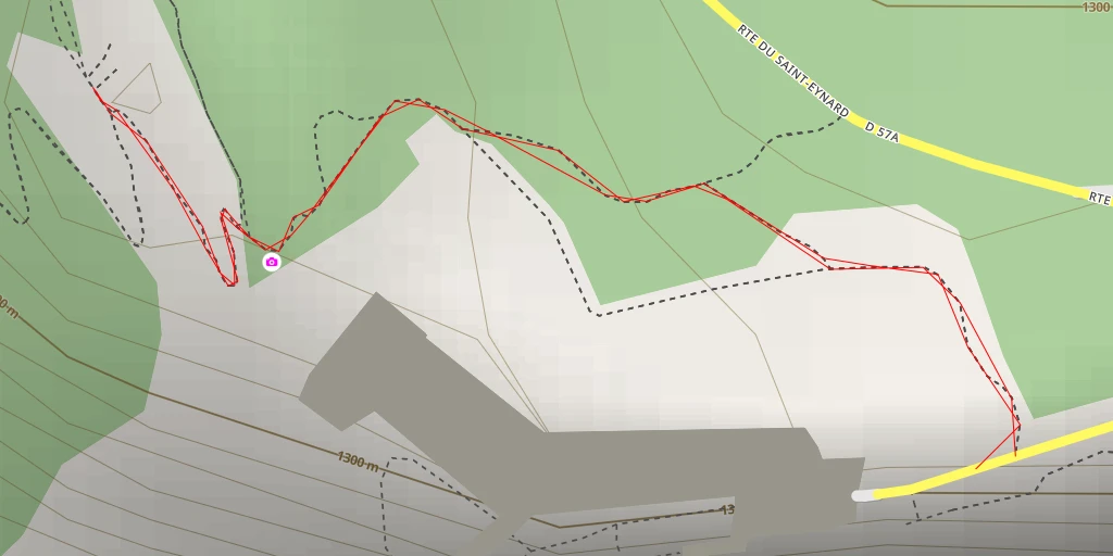 Map of the trail for Rocher du Bret