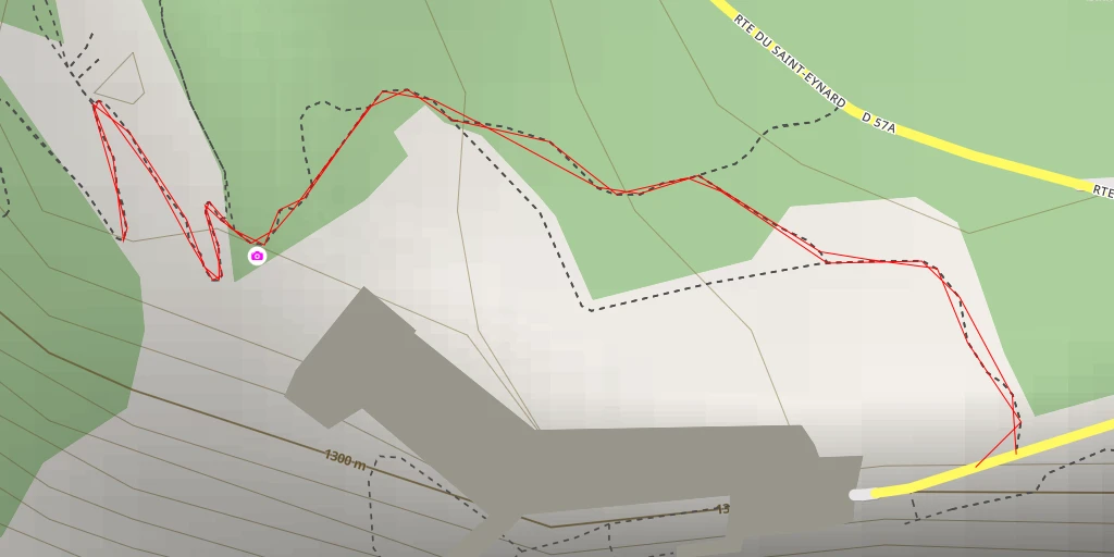 Map of the trail for Corence - Le Sappey-en-Chartreuse