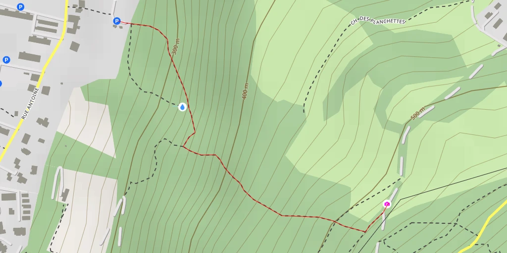 Map of the trail for Le Bigot - Commune de Saint-Martin-d'Hères - Poisat