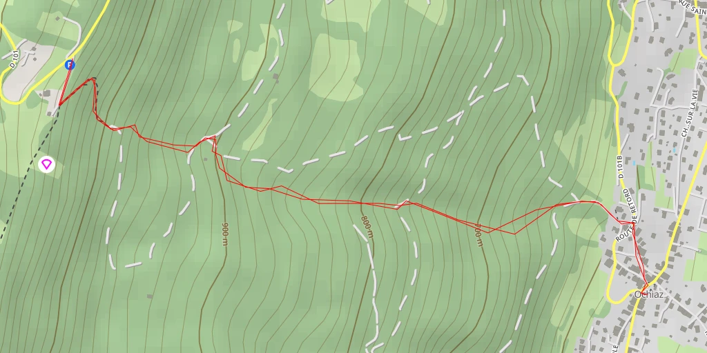 Map of the trail for D 101