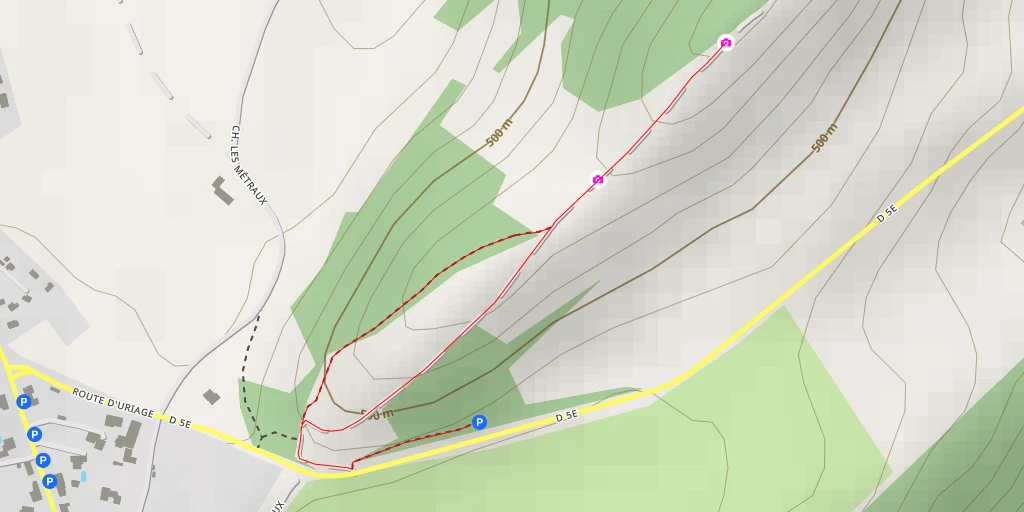 Map of the trail for Maubouchet et le plateau de Champagnier - Brié-et-Angonnes