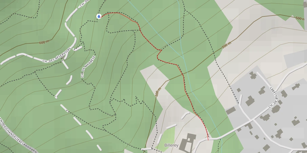 Map of the trail for Chemin du Mont Pellet - Chemin du Mont Pellet