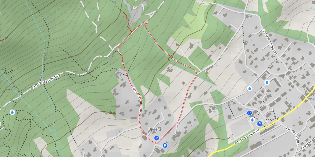 Map of the trail for roc