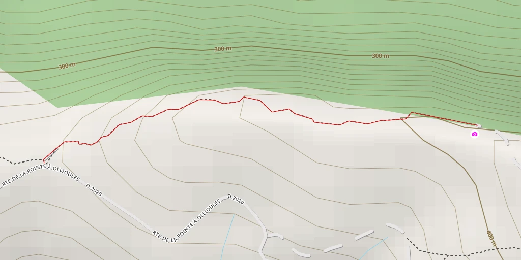 Map of the trail for Le Gros Cerveau