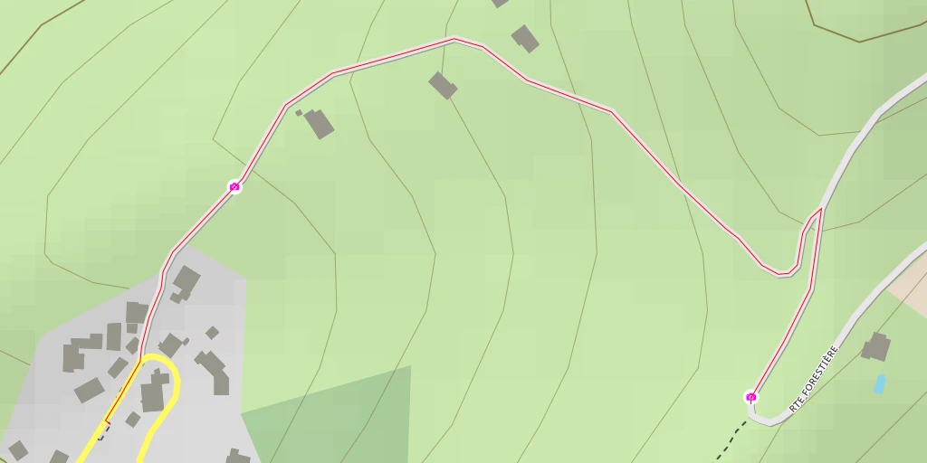 Map of the trail for AI - Chemin de Combloux - Venon