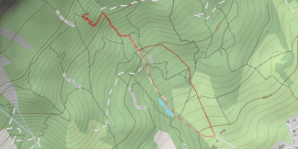 Map of the trail for Bonus PG - Saint-Ismier
